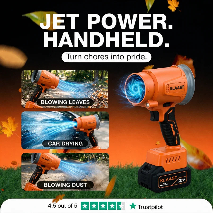 KLAAST Cordless Turbo Blower, use cases